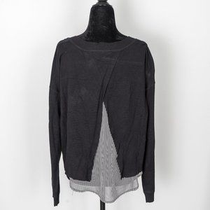 Dex split back sweater - M